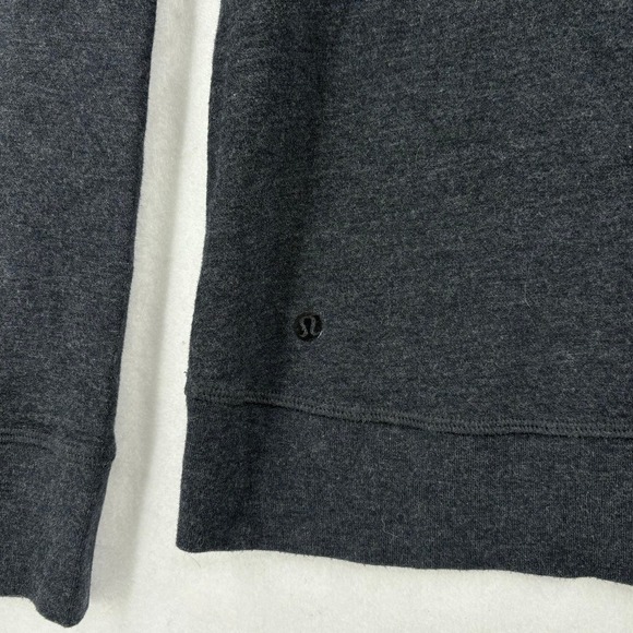 Lululemon In A Cinch Reversible Pullover Sweatshirt Cowl Turtleneck Gray Size 12 - Picture 7 of 14